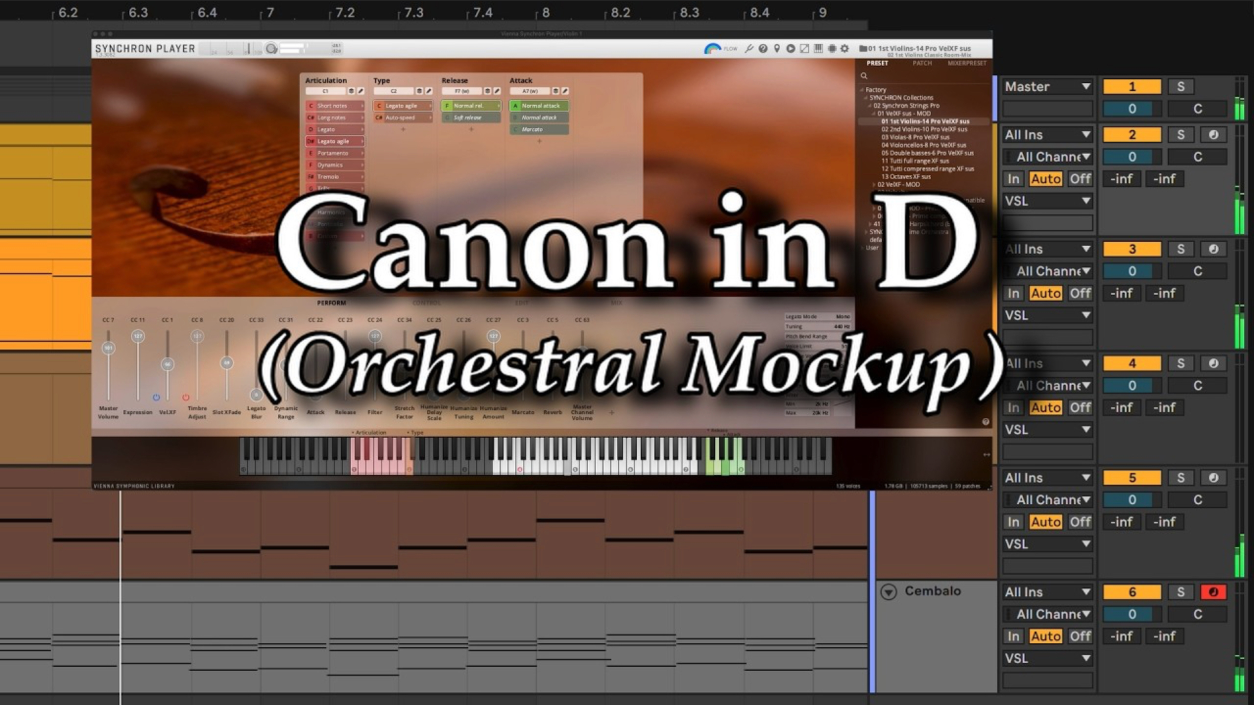 Canon in D Orchestral Mockup